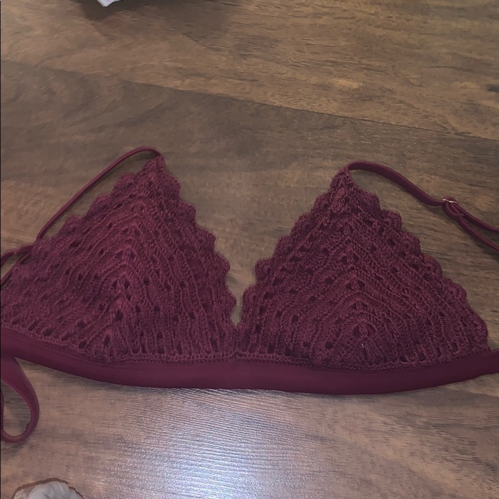 Maroon Swim Top